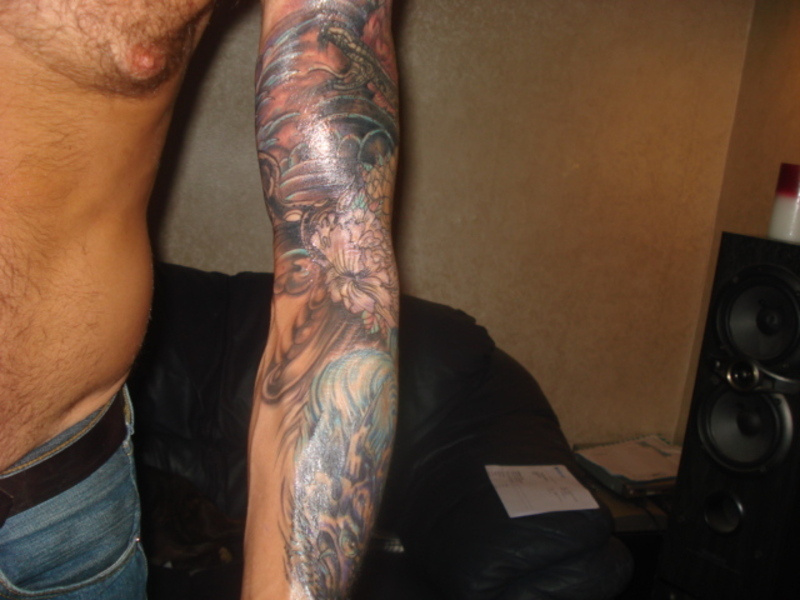 Quote Sleeve Tattoo Chinese Half Sleeve Tattoos Cool biomechanical double